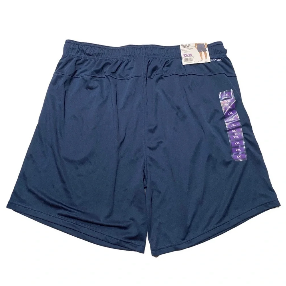 Reebok Men’s Birds Eye Mesh Short Speedwick Dress Blues Size XXL